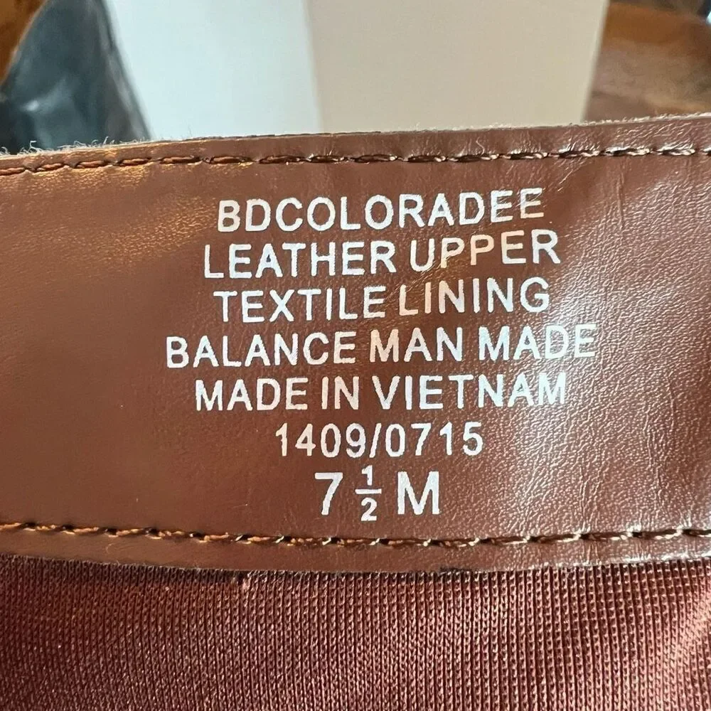 BANDOLINO Leather Coloradee Riding Boot Two Tone 7.5 M - Picture 12 of 15
